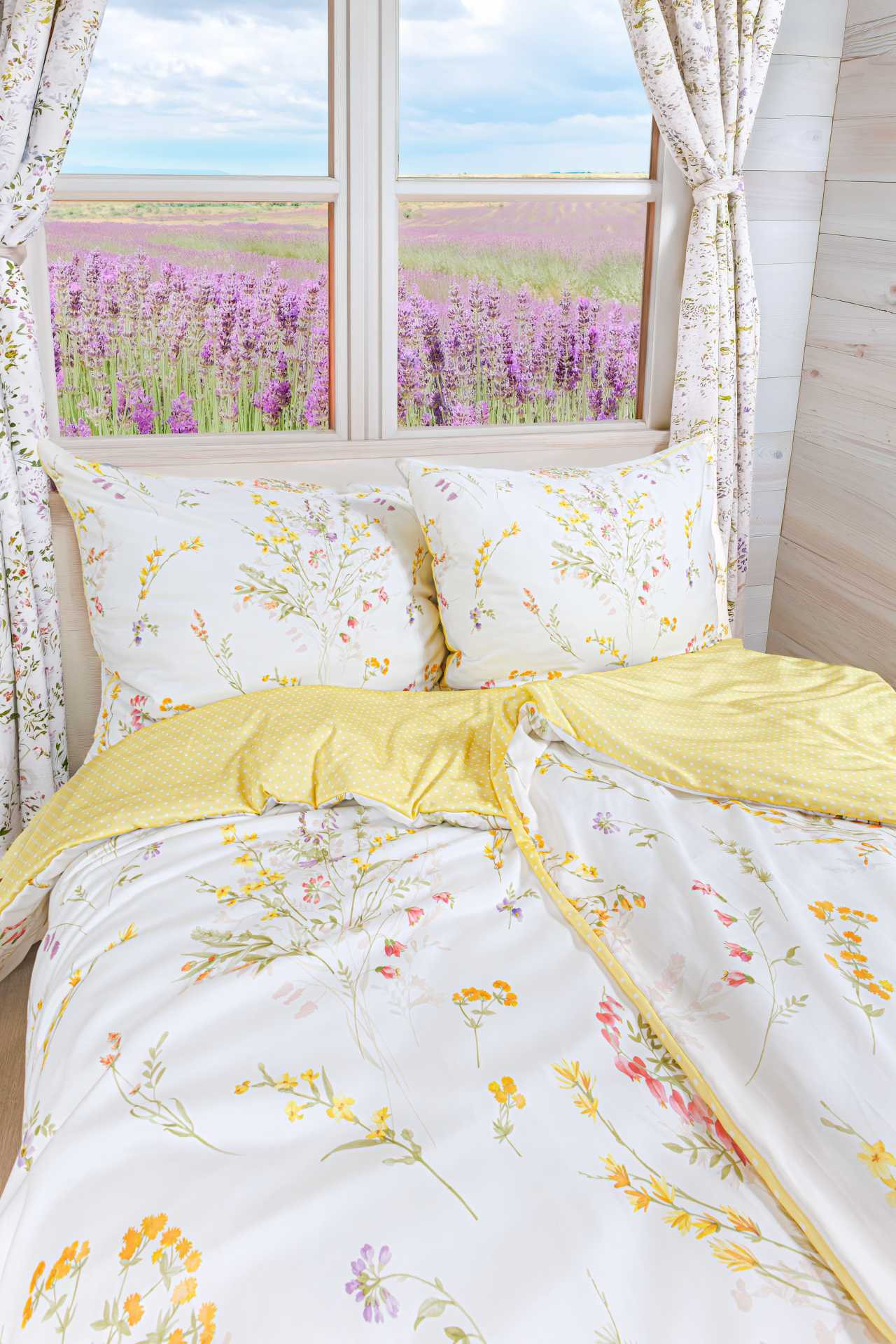 Luxury Wende- Bettwäsche "Yellow Breeze"