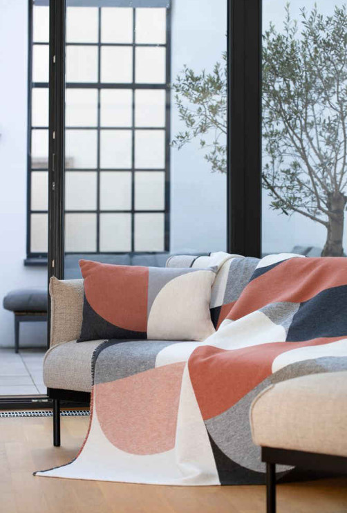 LUCA Flanelldecke "Modular Forms" (GRS), 140x200 cm