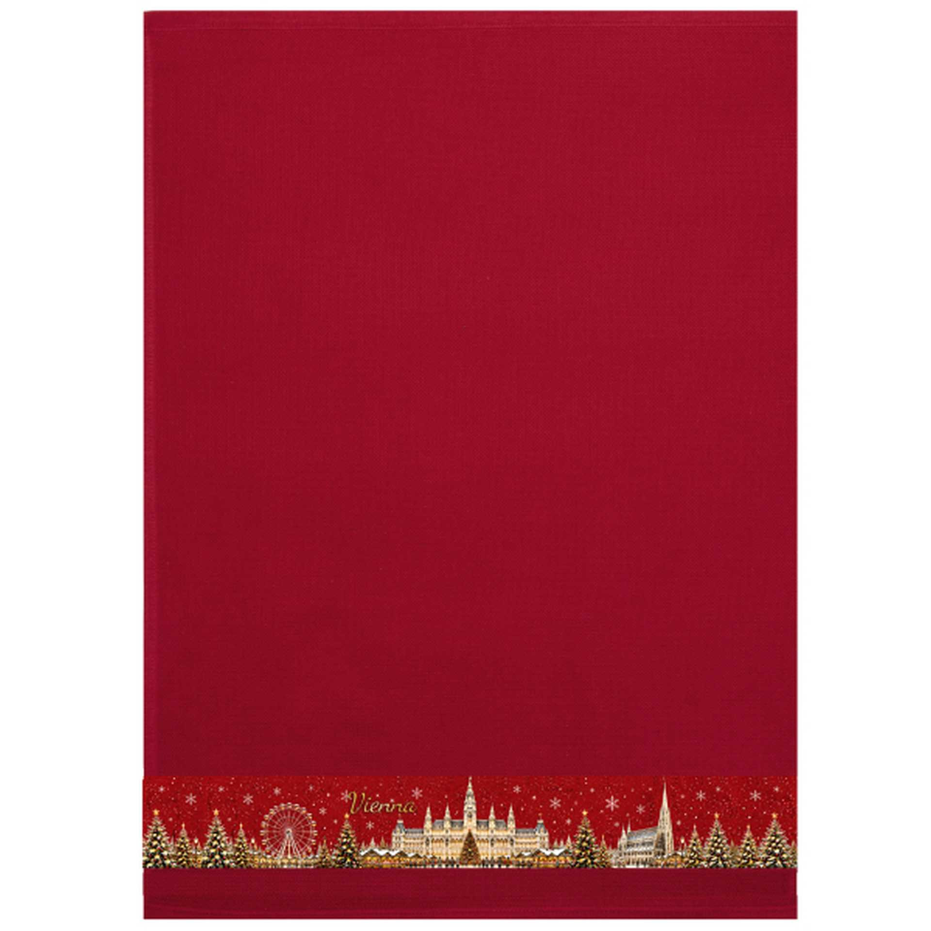 Waffel Geschirrtuch " WIEN WEIHNACHTSZAUBER", 50x70 cm
