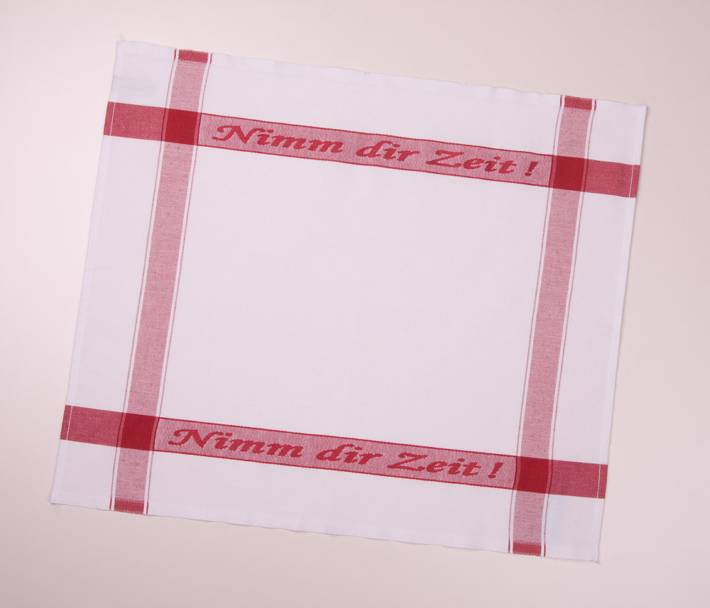 Geschirrtuch "Nimm dir Zeit!" 50x60 cm