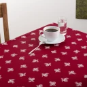 Druck Zirbe Tischdecke rund 158 cm