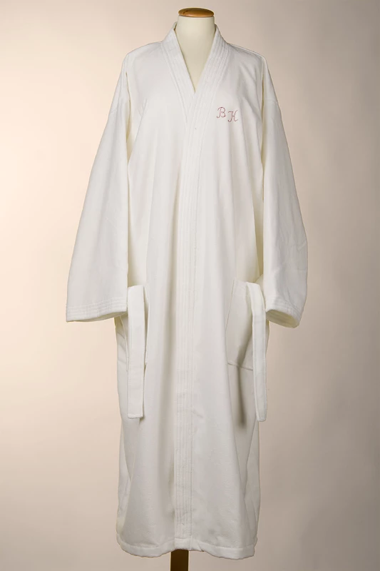 bestickter Bademantel Kimono