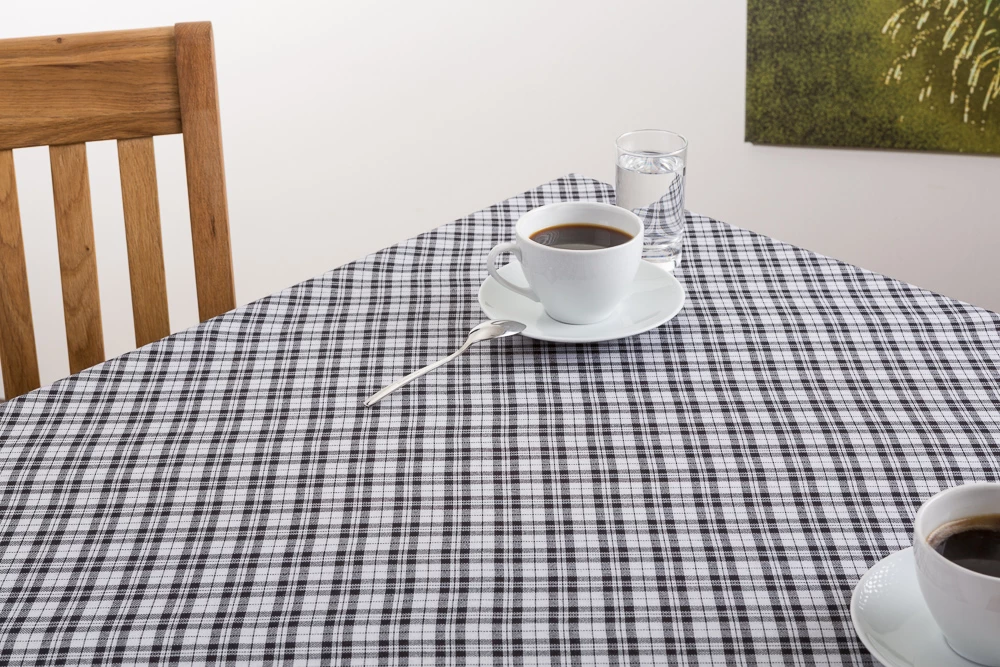 Meterware schwarz kariert 160 cm