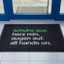 bedruckte Logomatte 115x240 cm