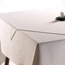 Raute Halbleinen Deckserviette 85x85 cm mit Hohlsaum